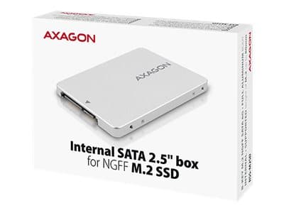 AXAGON RSS-M2SD - Uttagbar harddiskramme - 2.5" to M.2