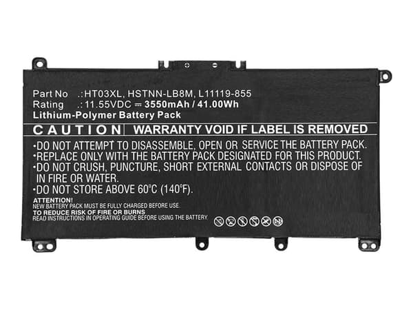 CoreParts - Batteri til bærbar PC (tilsvarer: HP L11119-855) - litiumpolymer - 3400 mAh - 39 Wh - for HP 250 G7, 255 G7; Laptop 17; Pavilion Laptop 1