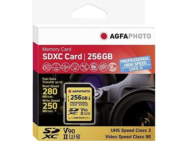 AgfaPhoto 10623 256 GB MicroSDXC Class 10 UHS-II 280 MB/s 250 MB/s