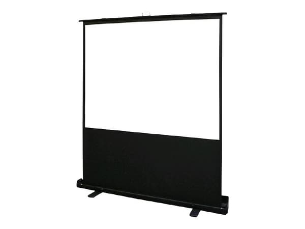 Elite Screens ezCinema Plus 2 Series Premium - Projeksjonsskjerm med gulvstativ - står på gulv - 107" (272 cm) - 16:9 - MaxWhite - svart Sort, Hvit