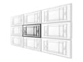 Miniatyrbilde 5 av 5: Neomounts LED-VW1750BLACK - Brakett - for LCD-skjerm - svart - veggmonterbar