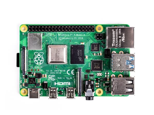 Raspberry Pi 4 Model B - Enkeltbrettsdatamaskin - Broadcom BCM2711 / 1.5 GHz - RAM 2 GB - 802.11a/b/g/n/ac, Bluetooth 5.0