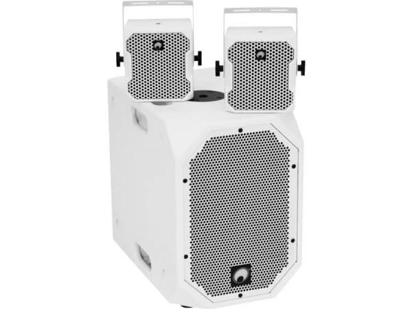 Omnitronic BOB Basic Set 2.1 aktiivinen PA-kaiutinsarja Bluetooth, integroitu mikseri (BOB Basic Set WH)
