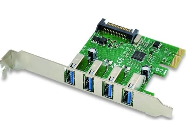 Conceptronic EMRICK U34, 4-ports USB 3.0 PCI Express-kort PCI Express Kort PCIe