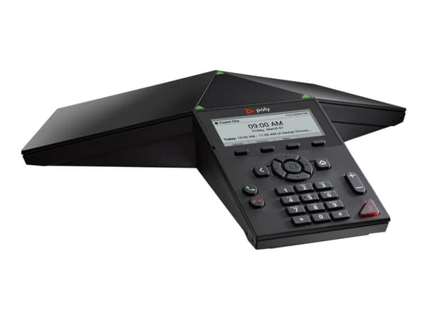 Poly Trio 8300 - Konferanse-VoIP-telefon - med Bluetooth-grensesnitt - IEEE 802.11a/b/g/n (Wi-Fi) / Bluetooth 5.0 - treveis anropskapasitet - SIP, SR