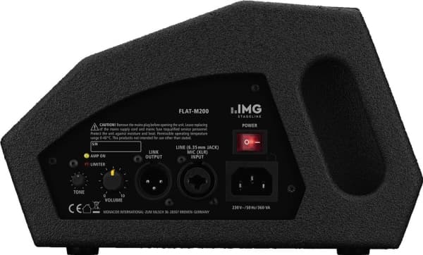 IMG StageLine FLAT-M200 Aktiivinen näyttämömonitorikaiutin 10,16 cm 4 tuumaa 200 W 1 kpl 1 kpl