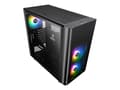 Miniatyrbild 1 av 5: Thermaltake View 31 TG - ARGB Edition - tower - ATX - genomskinlig sidopanel (härdat glas) - ingen strömförsörjning (PS/2) - svart - USB/ljud