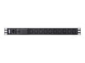 Miniatyrbilde 3 av 5: ATEN Basic PDU PE0110SG-AT-G - Strømfordelerenhet (kan monteres i rack) - AC 100-240 V - 2400 VA - inngang: IEC 60320 C14 - utgangskontakter: 10 (10