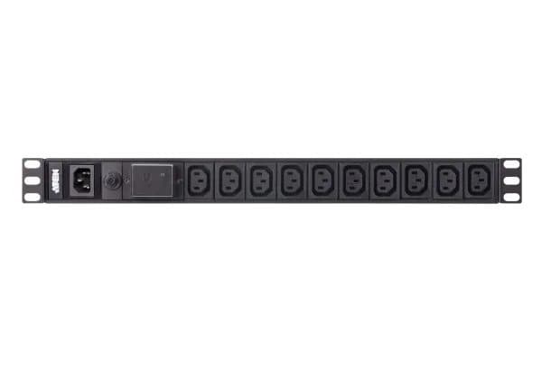ATEN Basic PDU PE0110SG-AT-G - Strømfordelerenhet (kan monteres i rack) - AC 100-240 V - 2400 VA - inngang: IEC 60320 C14 - utgangskontakter: 10 (10