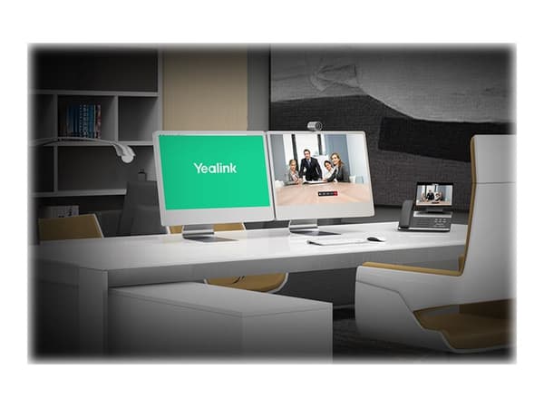 Yealink VP59 - IP-videotelefon - med digitalkamera, Bluetooth-grensesnitt med anrops-ID - IEEE 802.11a/b/g/n/ac (Wi-Fi) / Bluetooth 4.2 - 5-veis anro