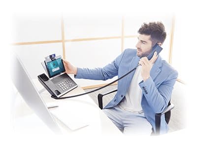 Yealink VP59 - IP-videotelefon - med digitalkamera, Bluetooth-grensesnitt med anrops-ID - IEEE 802.11a/b/g/n/ac (Wi-Fi) / Bluetooth 4.2 - 5-veis anro
