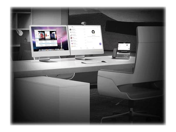 Yealink VP59 - IP-videotelefon - med digitalkamera, Bluetooth-grensesnitt med anrops-ID - IEEE 802.11a/b/g/n/ac (Wi-Fi) / Bluetooth 4.2 - 5-veis anro