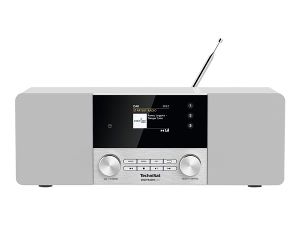 TechniSat DigitRadio 4 C - DAB-radio - 2 x 10 watt - hvit
