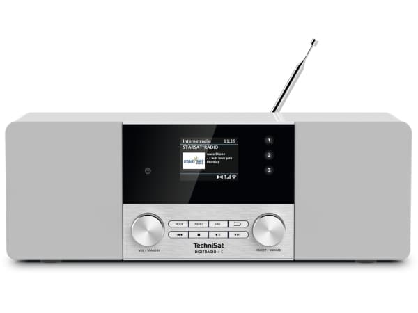 TechniSat DigitRadio 4 C - DAB-radio - 2 x 10 watt - hvit