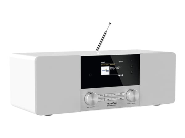 TechniSat DigitRadio 4 C - DAB-radio - 2 x 10 watt - hvit
