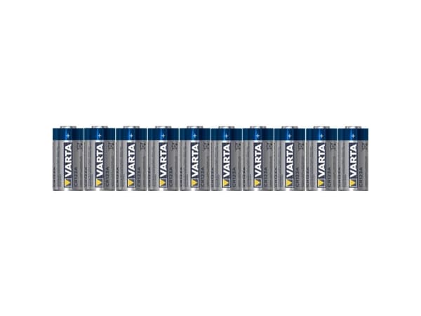 Varta LITHIUM SYLINTERI CR123A Bli10 CR-123A Fotobatteri Lithium 1430 mAh 3 V 10 stk