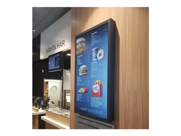 HI-ND Wall Casing PROTECT 43" Portrait - Monteringssett (hylster) - for LCD-skjerm - polykarbonat, pulverbelagt metall - svart, RAL 9005 - skjermstør