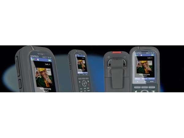 AGFEO DECT 78 IP, IP-telefon, Grå, Trådlös telefonlur, Bord, IP65, 249 poster