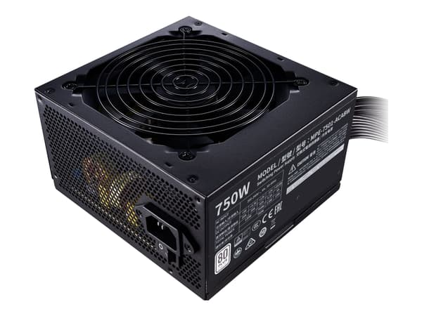 Cooler Master MWE White V2 750 - Strømforsyning (intern) - ATX12V 2.52/ EPS12V - 80 PLUS - AC 230 V - 750 watt - aktiv PFC - Europa
