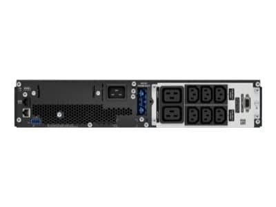 APC Smart-UPS On-Line SRT3000UXI-LI - UPS (rackmonterbar/ekstern) - AC 220/230/240 V - 2700 watt - 3000 VA - 12 Ah - USB, serial - utgangskontakter: