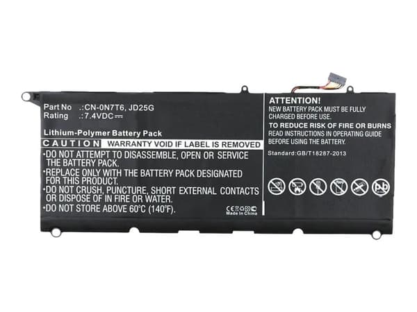CoreParts - Batteri för bärbar dator - litiumpolymer - 7300 mAh - 54 Wh - svart - för Dell XPS 13 (9343)