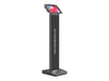 Miniatyrbilde 5 av 5: Compulocks iPad 10.2" Space Enclosure Brandable Floor Stand - Kiosk - Tyverisikker - for nettbrett - låsbar - høyverdig aluminium - svart - skjermstø