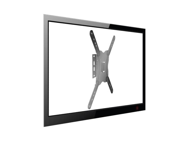 Equip 650405, 139,7 cm (55"), 75 x 75 mm, 400 x 400 mm, -14 - 5°, Stål, Svart