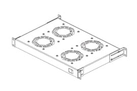 Digitus DN-19 FAN-4-HO - Systemviftebrett - med 4 kjølevifter - grå - 19"