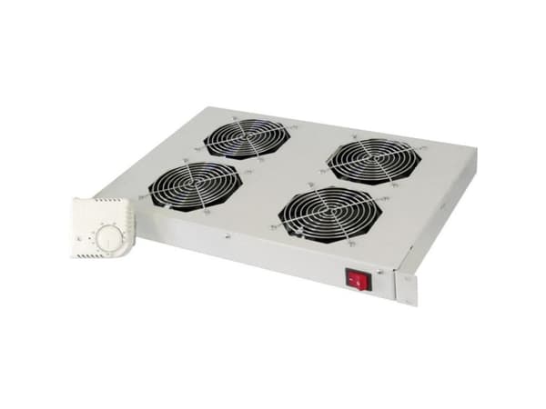 Digitus DN-19 FAN-4-HO - Systemviftebrett - med 4 kjølevifter - grå - 19"
