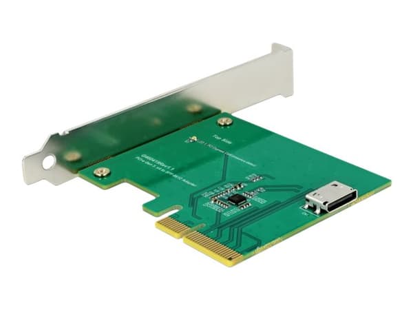 DeLOCK PCI Express x4-kort til 1 x intern OCuLink SFF-8612 - Lagringskontroll lav profil - PCIe 3.0 x4