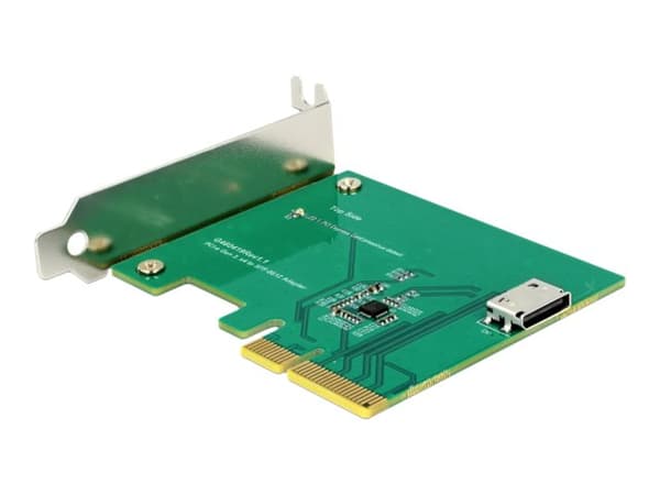 DeLOCK PCI Express x4-kort til 1 x intern OCuLink SFF-8612 - Lagringskontroll lav profil - PCIe 3.0 x4