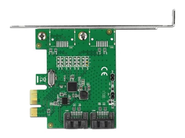 Delock - Styreenhed til lagring (RAID) - 2 kanava - SATA 6Gb/s - RAID 0, 1 - PCIe 2.0 x1
