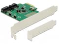 Pikkukuva 4 / 5: Delock - Styreenhed til lagring (RAID) - 2 kanava - SATA 6Gb/s - RAID 0, 1 - PCIe 2.0 x1