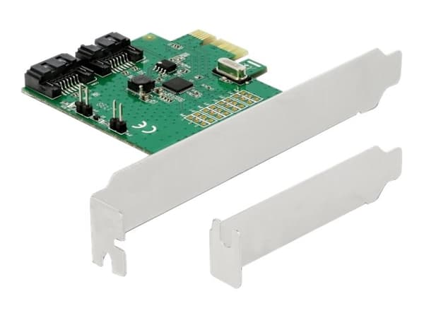 Delock - Styreenhed til lagring (RAID) - 2 kanava - SATA 6Gb/s - RAID 0, 1 - PCIe 2.0 x1