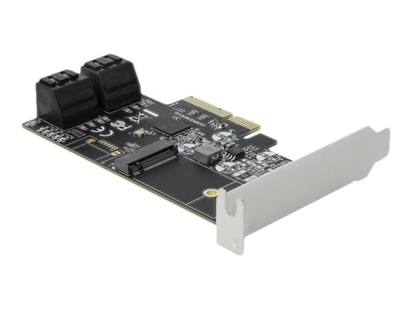 Delock - Lagringskontroller - SATA 6 Gb/s - lav profil - PCIe 3.0 x4