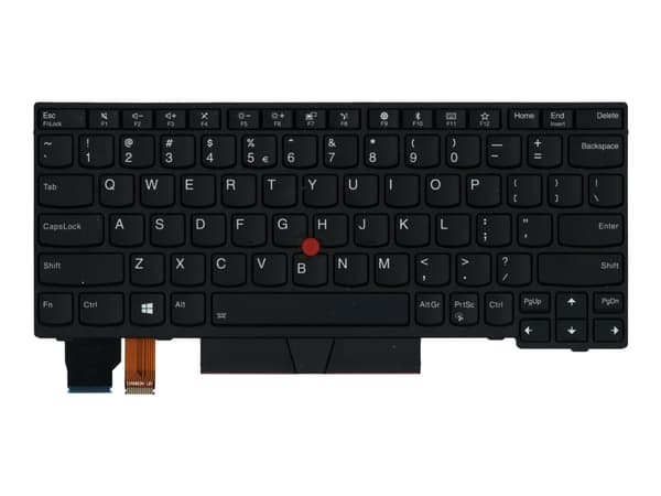 Lite-On - Ersättningstangentbord för bärbar dator - med Trackpoint - bakgrundsbelyst - QWERTY - USA med eurosymbol - FRU - för ThinkPad X280 20KE, 20