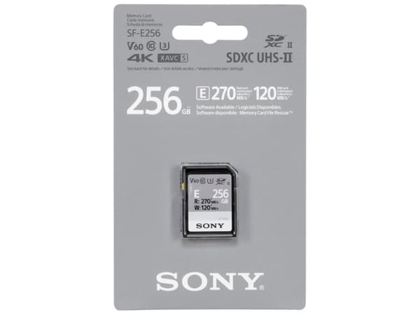 Sony SF-E Series SF-E256 - Flashminnekort - 256 GB - UHS-II U3 / Class10 - SDXC UHS-II