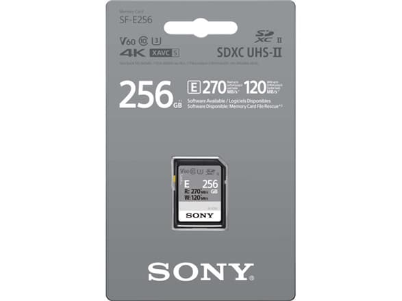 Sony SF-E Series SF-E256 - Flashminnekort - 256 GB - UHS-II U3 / Class10 - SDXC UHS-II