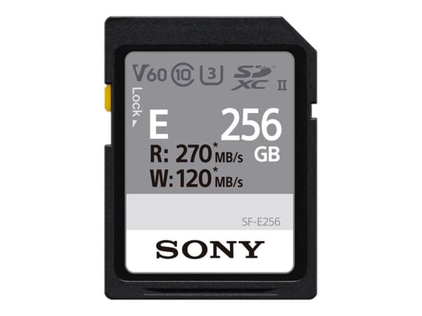 Sony SF-E Series SF-E256 - Flashminnekort - 256 GB - UHS-II U3 / Class10 - SDXC UHS-II