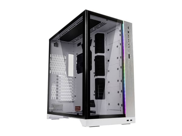 Lian Li O11Dynamic XL, Midi Tower, PC, Valkoinen, ATX, EATX, ITX, mikro ATX, Alumiini, SGCC, Karkaistu lasi, Pelaaminen