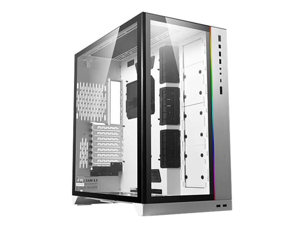 Lian Li O11Dynamic XL, Midi Tower, PC, Valkoinen, ATX, EATX, ITX, mikro ATX, Alumiini, SGCC, Karkaistu lasi, Pelaaminen