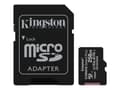 Miniatyrbild 1 av 5: Kingston Canvas Select Plus - Flash-minneskort (microSDXC till SD-adapter inkluderad) - 256 GB - A1 / Video Class V30 / UHS Class 3 / Class10 - mikro