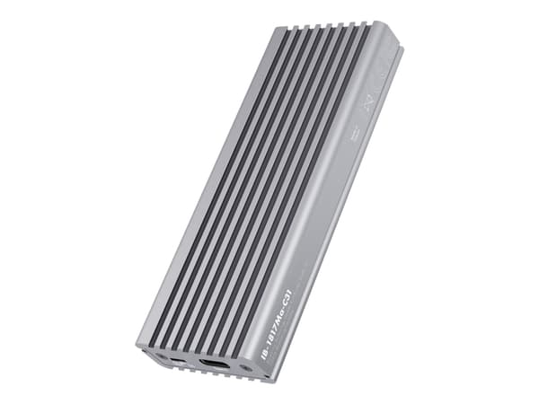 ICY BOX IB-1817Ma-C31 - Drevkabinett - M.2 - M.2 NVMe Card - USB 3.1 (Gen 2) - sølv