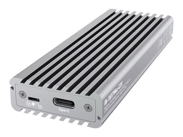 ICY BOX IB-1817Ma-C31 - Drevkabinett - M.2 - M.2 NVMe Card - USB 3.1 (Gen 2) - sølv Sølv