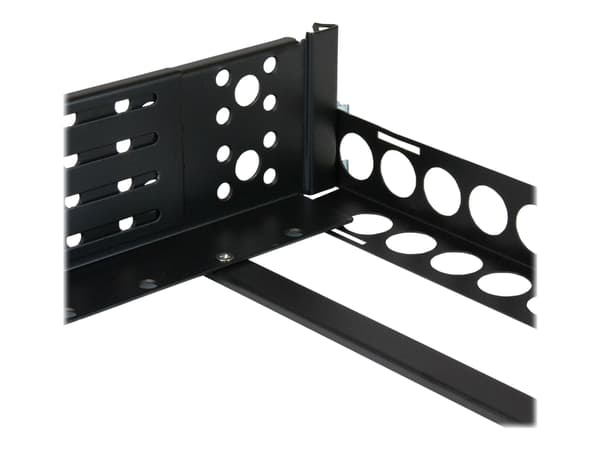 StarTech.com UNIRAILS2U, Kehikkokisko, Musta, Terästä, 45,3 kg, 2U, CE, UL, REACH, TAA