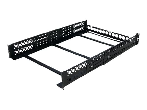 StarTech.com UNIRAILS2U, Kehikkokisko, Musta, Terästä, 45,3 kg, 2U, CE, UL, REACH, TAA
