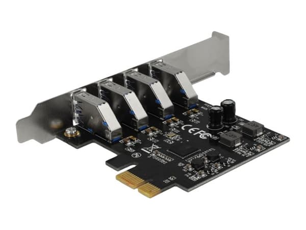 Delock - USB-adapter - PCIe 2.0 lav profil - USB 3.0 x 4