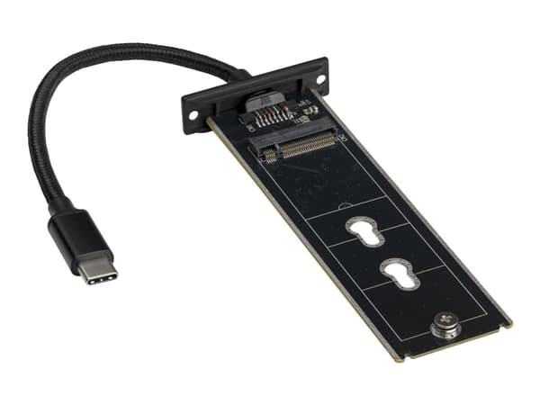 StarTech.com M.2 SSD Enclosure for M.2 SATA Drives - USB 3.1 - USB-C - Drevkabinett - M.2 - M.2 Card - USB 3.1 (Gen 2) - svart - for P/N: PEXUSB321C
