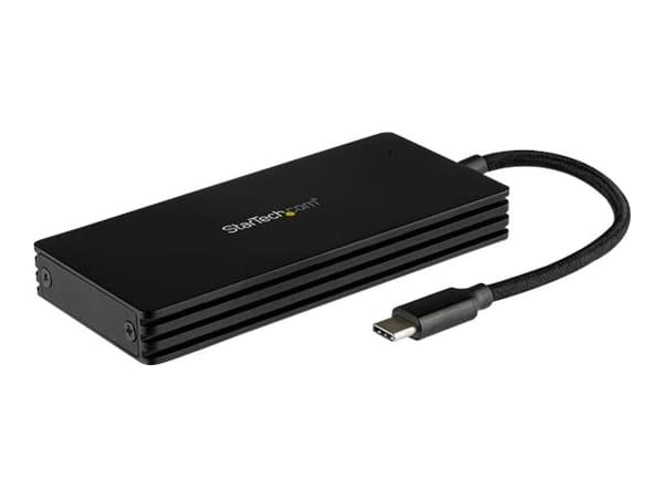 StarTech.com M.2 SSD Enclosure for M.2 SATA Drives - USB 3.1 - USB-C - Drevkabinett - M.2 - M.2 Card - USB 3.1 (Gen 2) - svart - for P/N: PEXUSB321C
