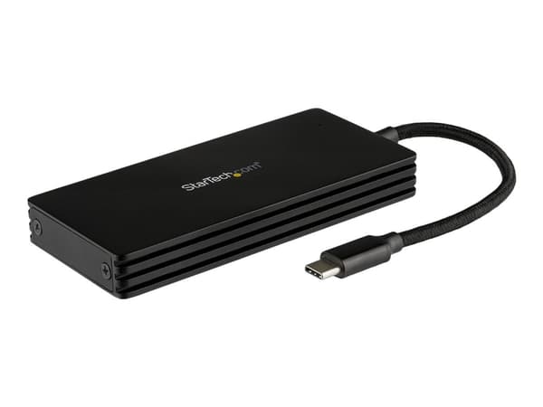 StarTech.com M.2 SSD Enclosure for M.2 SATA Drives - USB 3.1 - USB-C - Drevkabinett - M.2 - M.2 Card - USB 3.1 (Gen 2) - svart - for P/N: PEXUSB321C